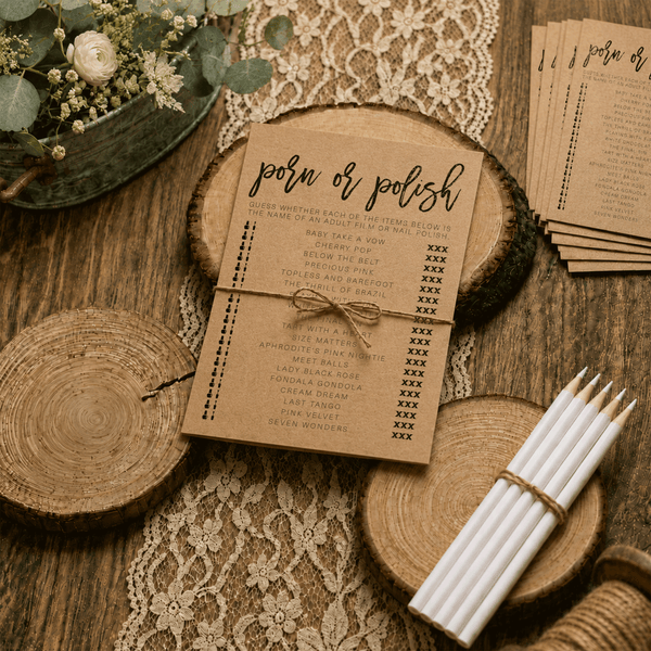 Porn Or Polish Bridal Shower Game