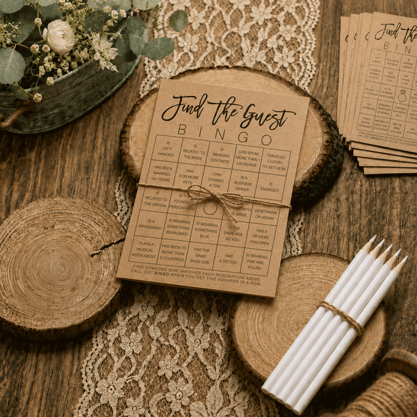 Find the Guest Bingo Bridal Shower Game