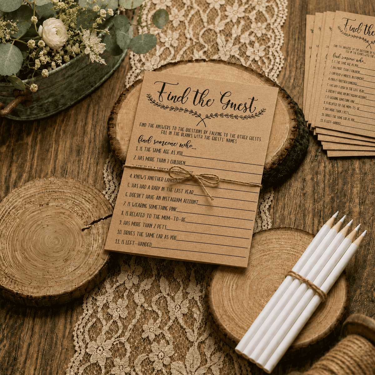 Find The Guest Baby Shower Game