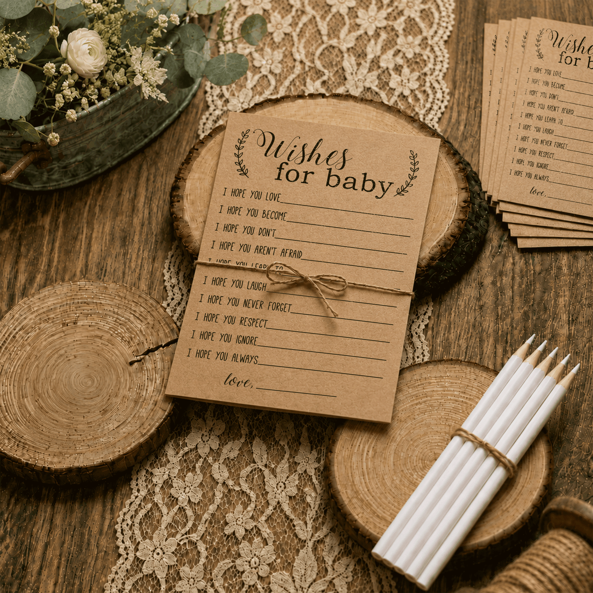 Wishes for Baby - Baby Shower Activity