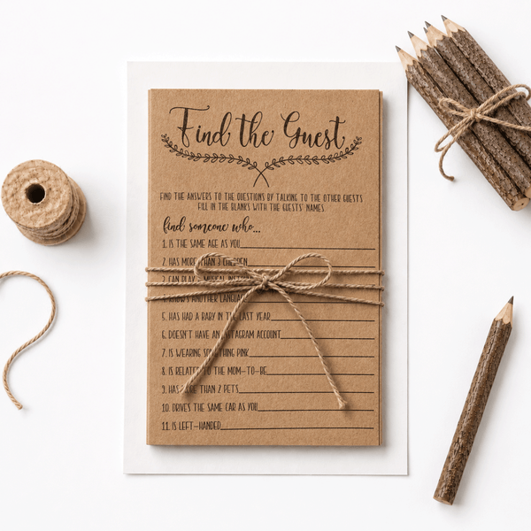Find The Guest Baby Shower Game