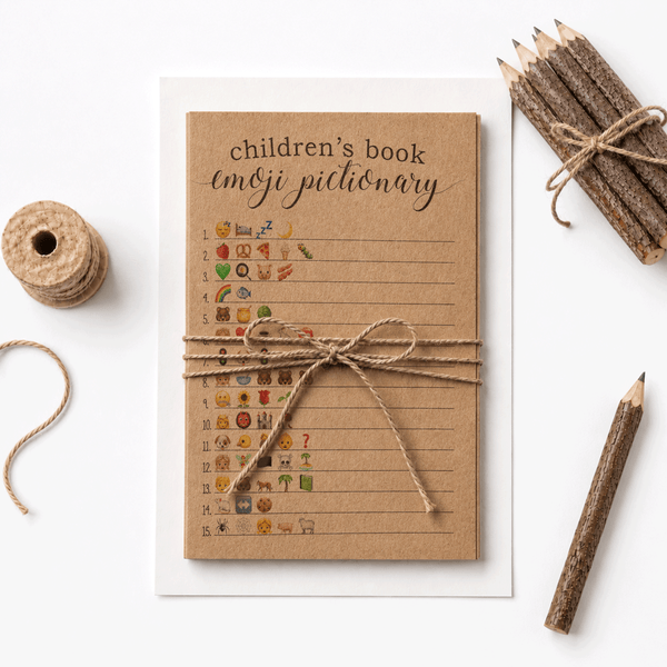 Children's Book Emoji Pictionary Baby Shower Game