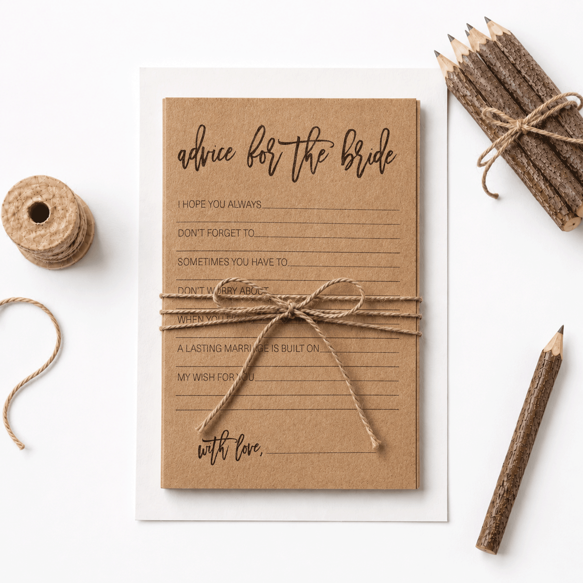 Advice for the Bride Bridal Shower Activity