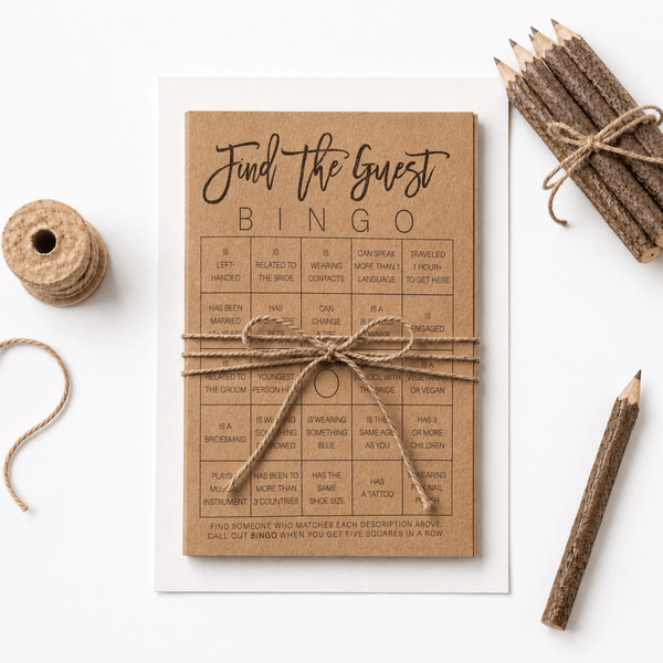 Find the Guest Bingo Bridal Shower Game