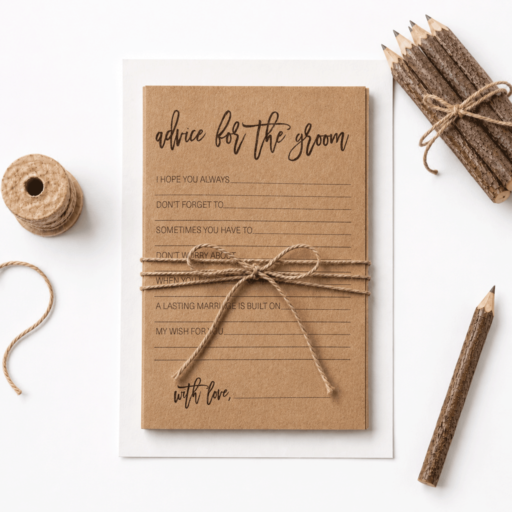 Advice for the Groom Bridal Shower Activity