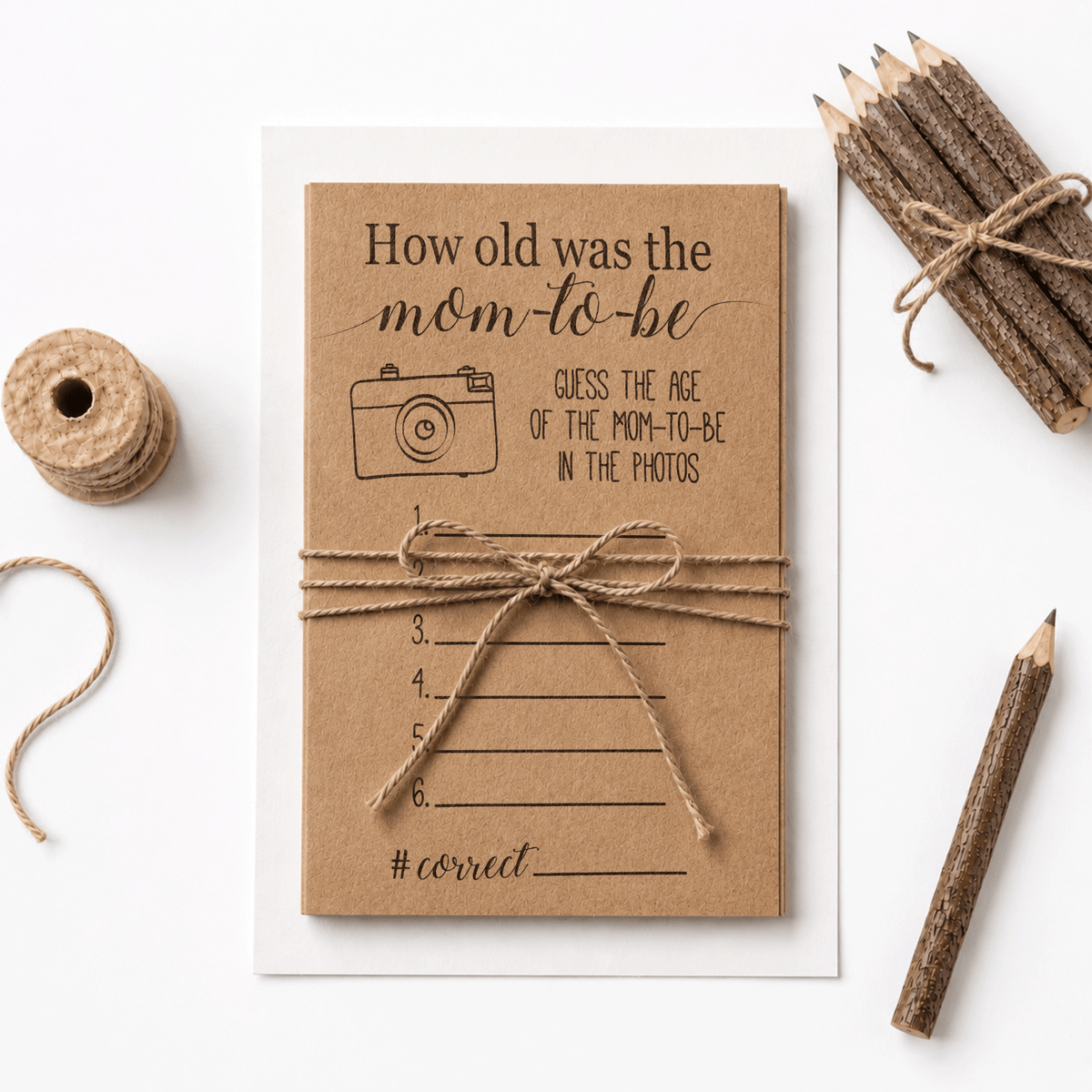 How Old was the Mom-to-be Baby Shower Game
