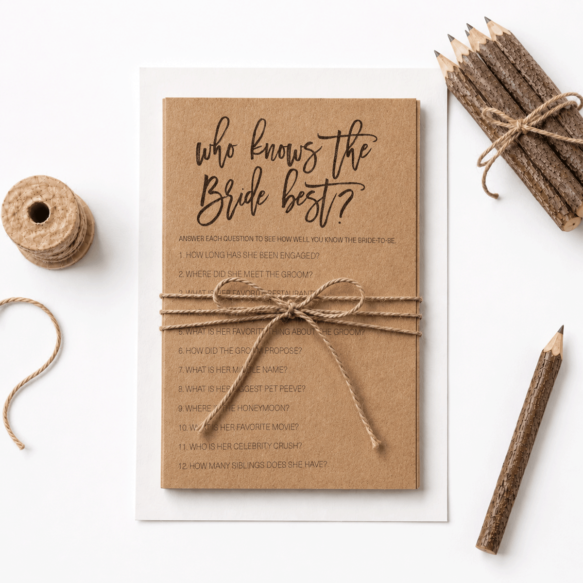 Who Knows The Bride Best Bridal Shower Game