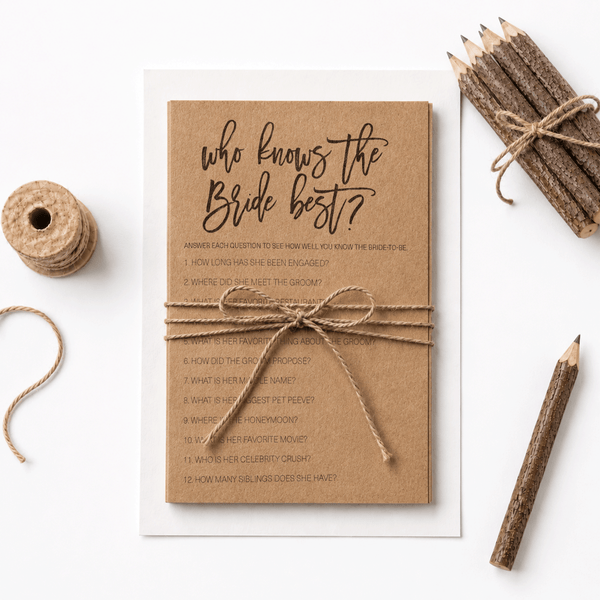 Who Knows The Bride Best Bridal Shower Game