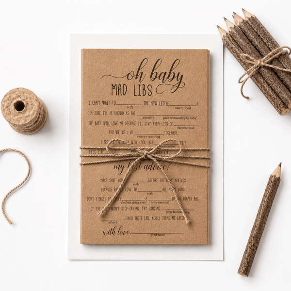 Oh Baby Mad Libs Baby Shower Game