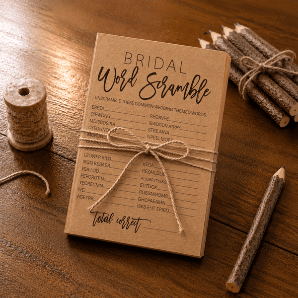 Bridal Word Scramble Bridal Shower Game