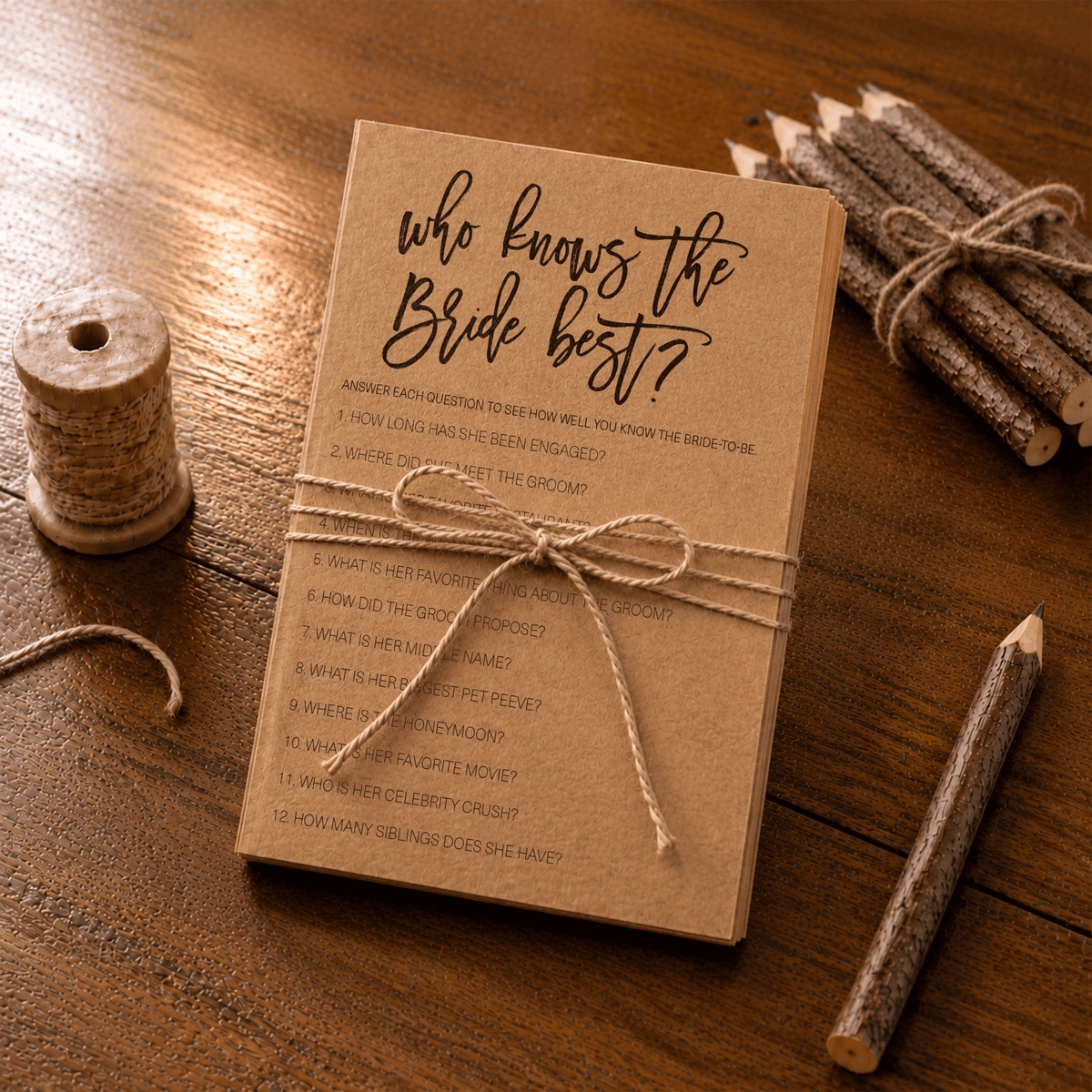 Who Knows The Bride Best Bridal Shower Game