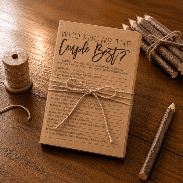 Who Knows The Couple Best Bridal Shower Game