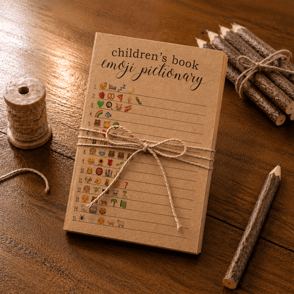 Children's Book Emoji Pictionary Baby Shower Game