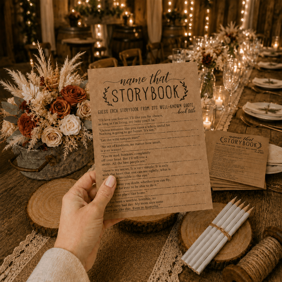 Name that Storybook Baby Shower Game