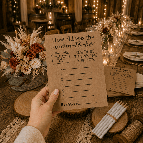 How Old was the Mom-to-be Baby Shower Game