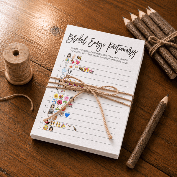 Bridal Emoji Pictionary Bridal Shower Game
