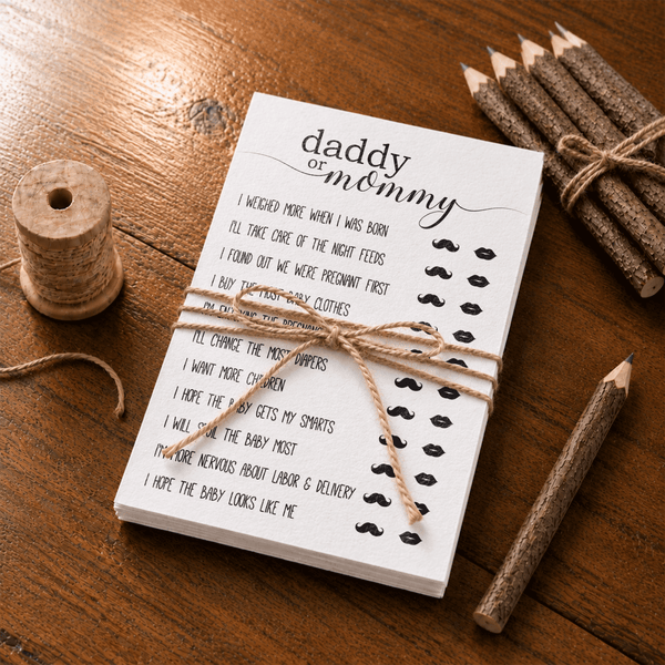 Daddy Or Mommy Baby Shower Game
