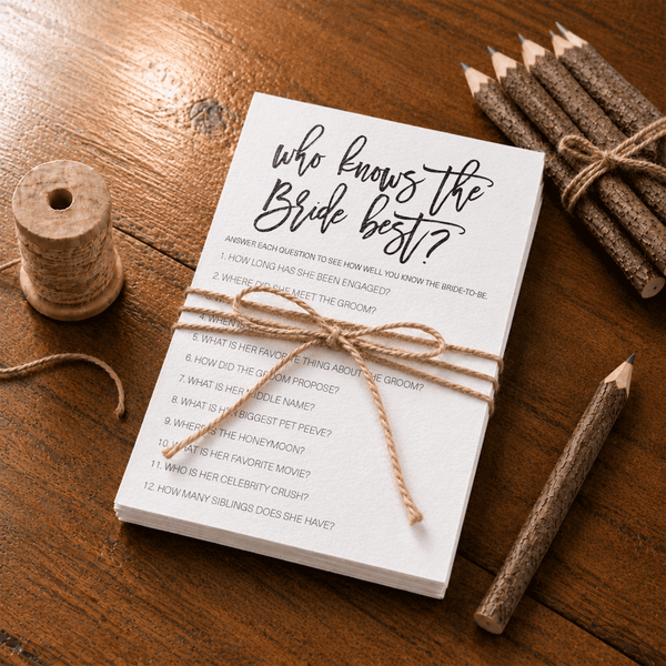 Who Knows The Bride Best Bridal Shower Game