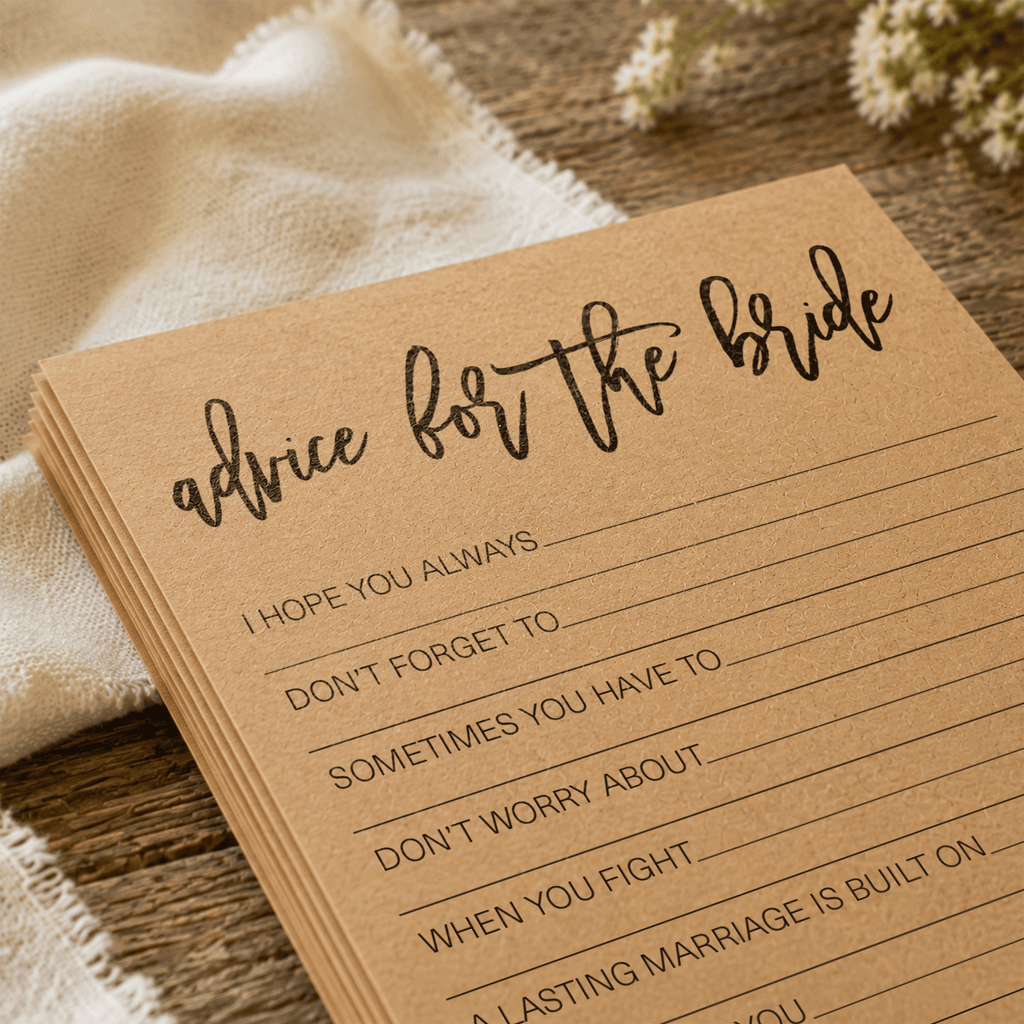Advice for the Bride Bridal Shower Activity