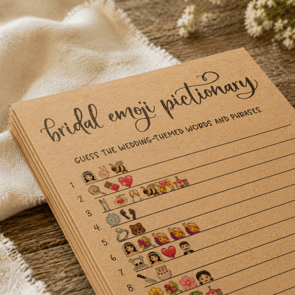 Bridal Emoji Pictionary Bridal Shower Game