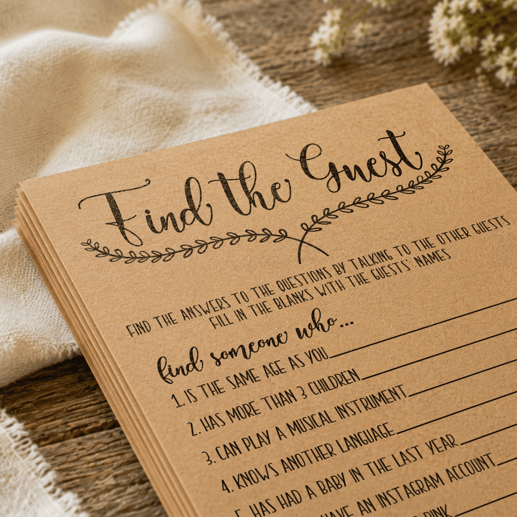 Find The Guest Baby Shower Game