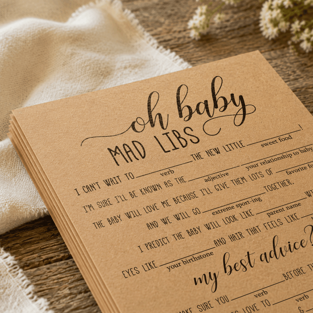 Oh Baby Mad Libs Baby Shower Game