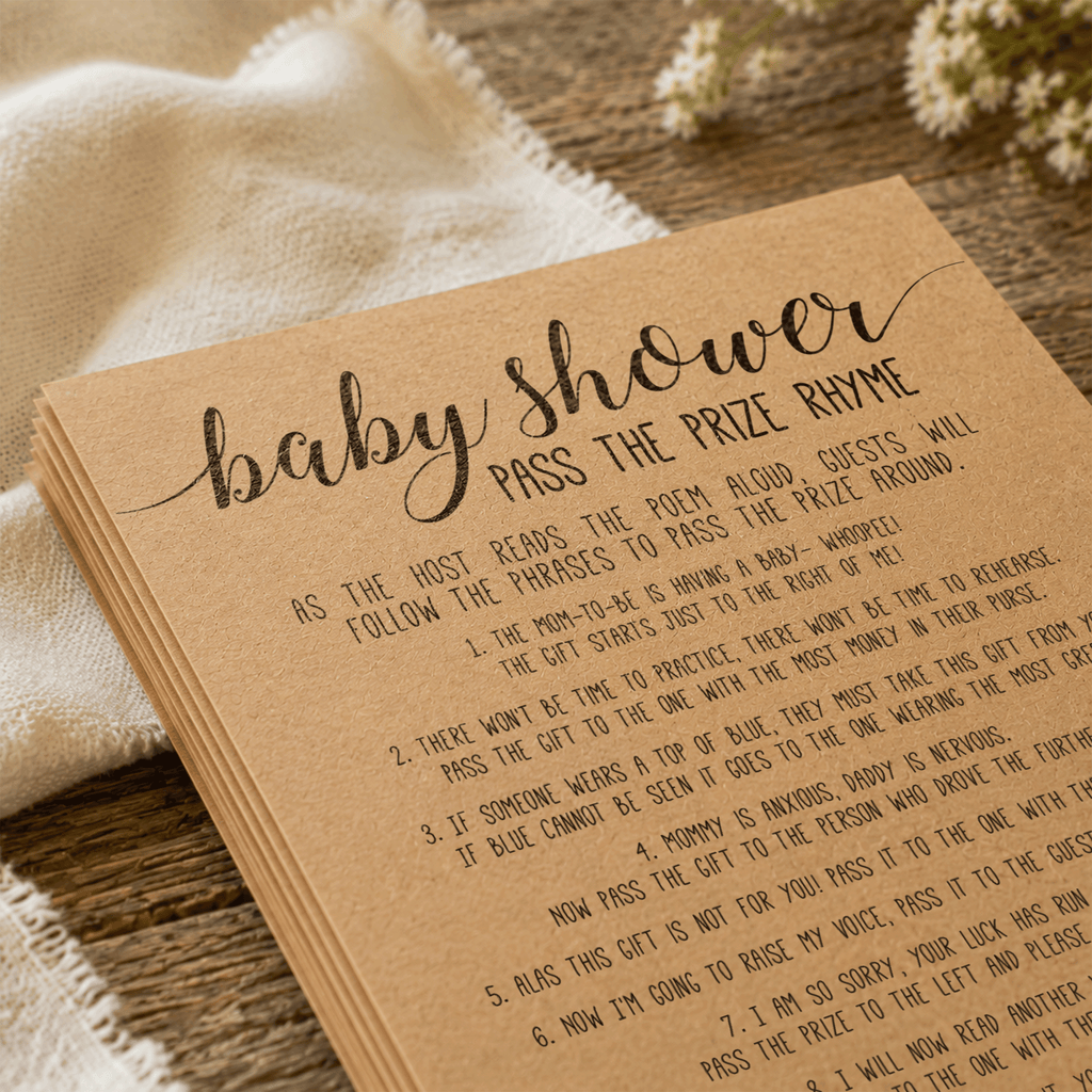 Baby Shower Pass the Prize Baby Shower Game
