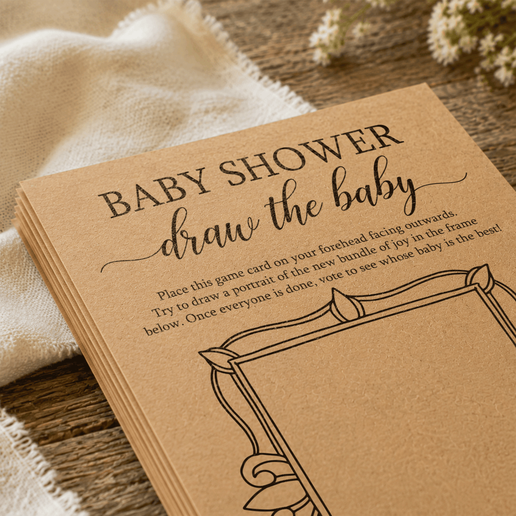 Draw the Baby - Baby Shower Game