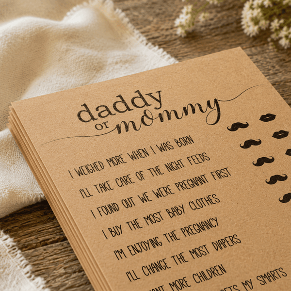 Daddy Or Mommy Baby Shower Game