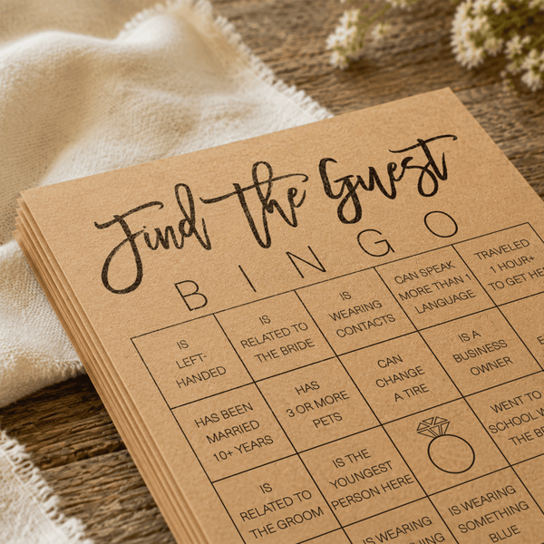 Find the Guest Bingo Bridal Shower Game