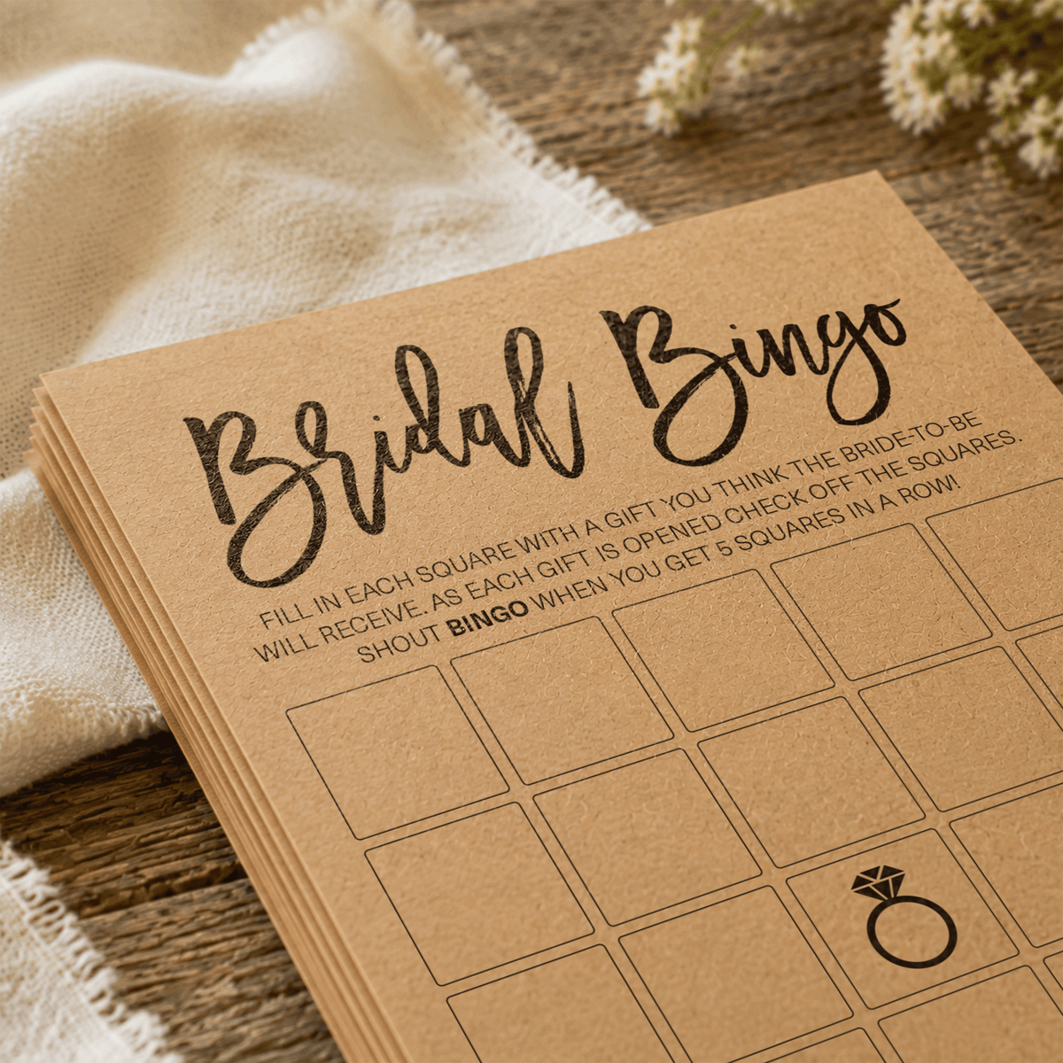 Bridal Bingo Bridal Shower Game