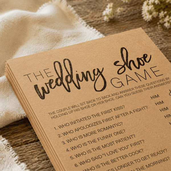Wedding Shoe Bridal Shower Game