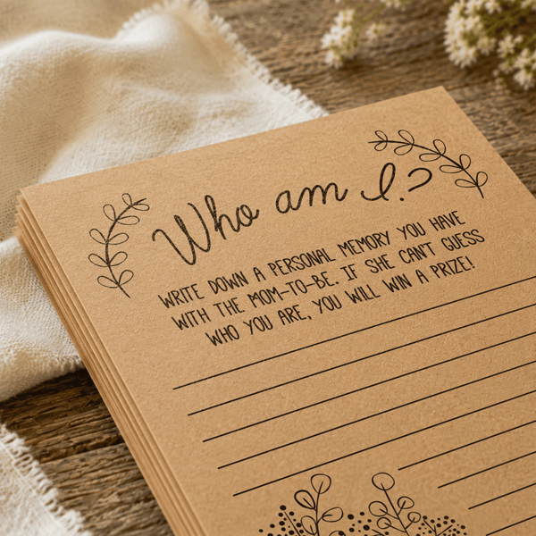 Who Am I Baby Shower Game