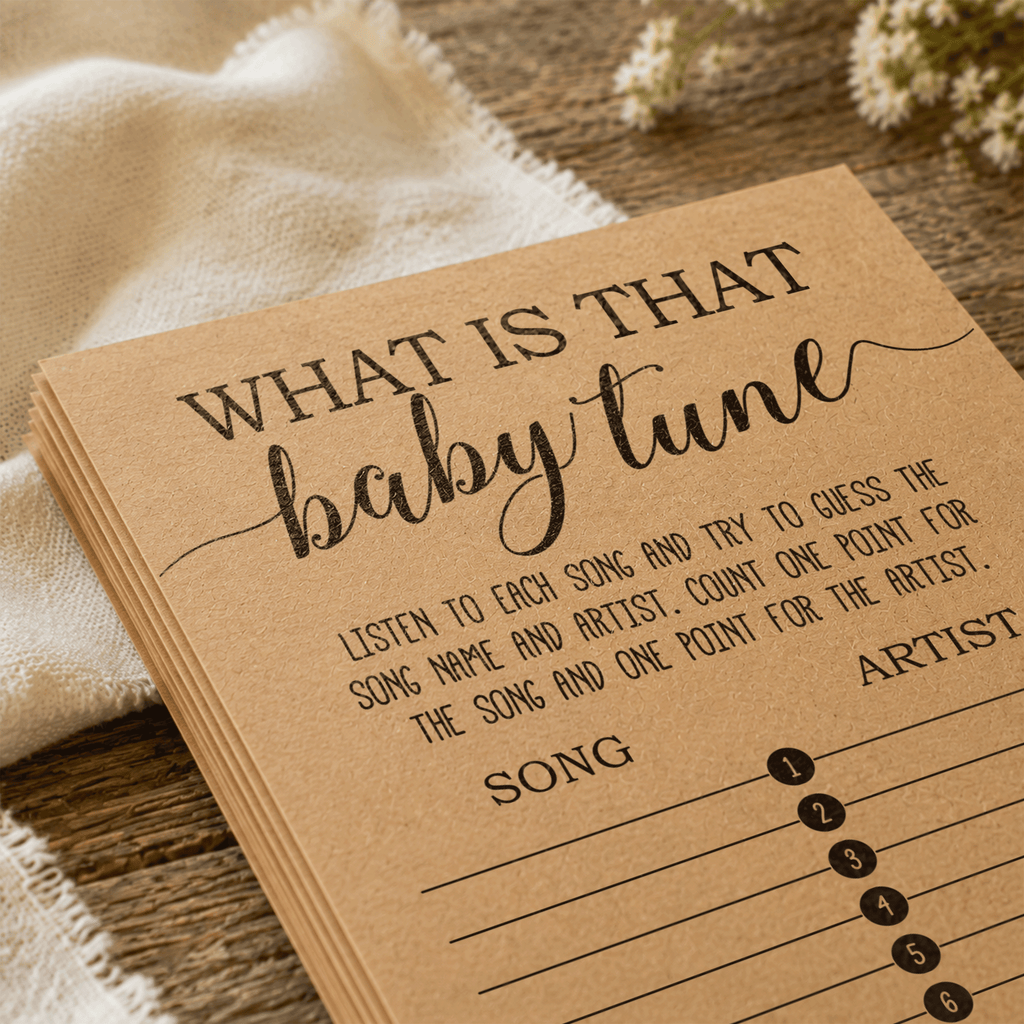 Name That Baby Tune Baby Shower Game