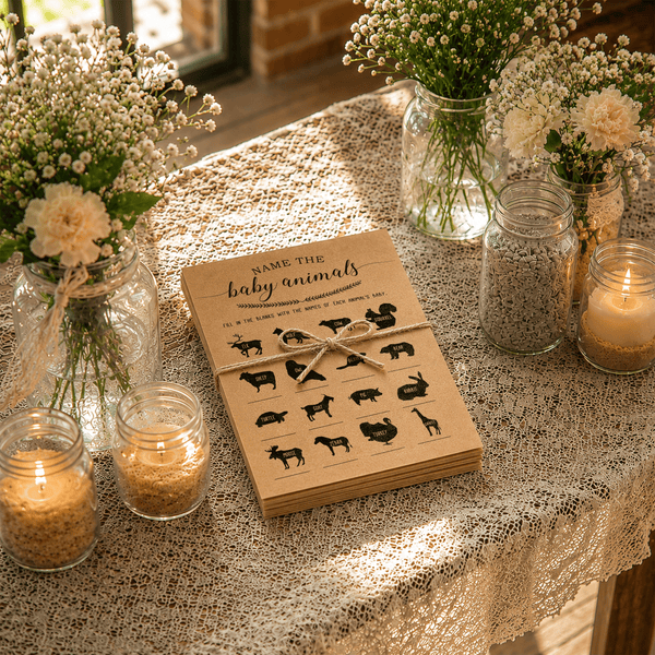 Name the Baby Animals Baby Shower Game