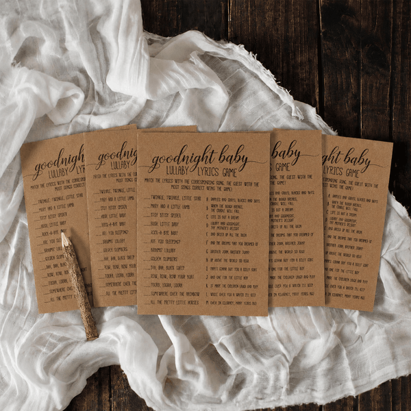 Goodnight Baby - Baby Shower Game