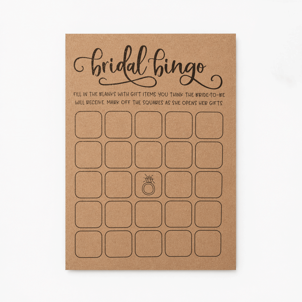 Bridal Bingo Bridal Shower Game