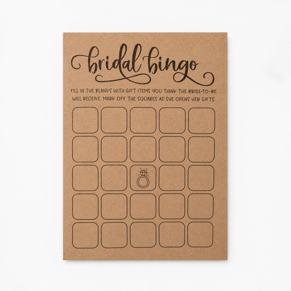 Bridal Bingo Bridal Shower Game
