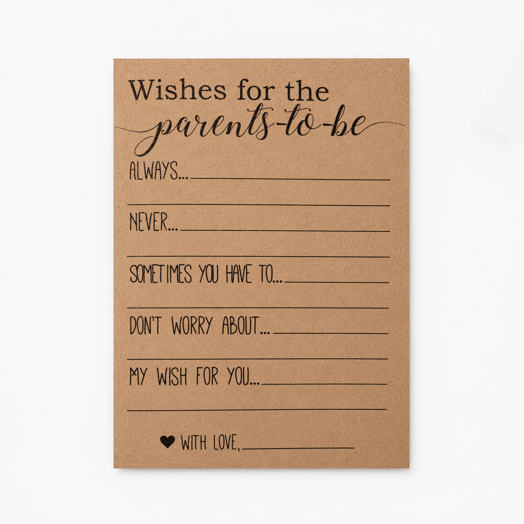 Wishes for the Parents-to-be Baby Shower Activity