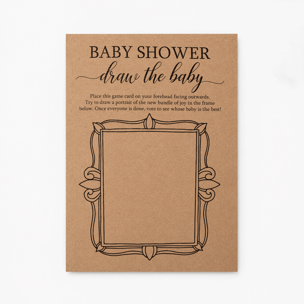 Draw the Baby - Baby Shower Game