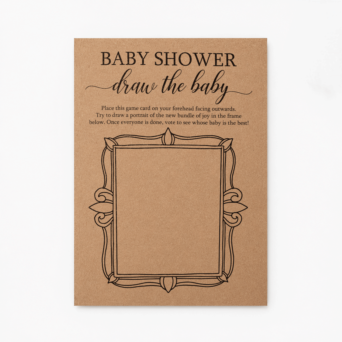 Draw the Baby - Baby Shower Game