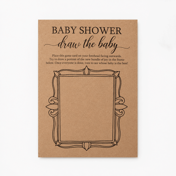Draw the Baby - Baby Shower Game