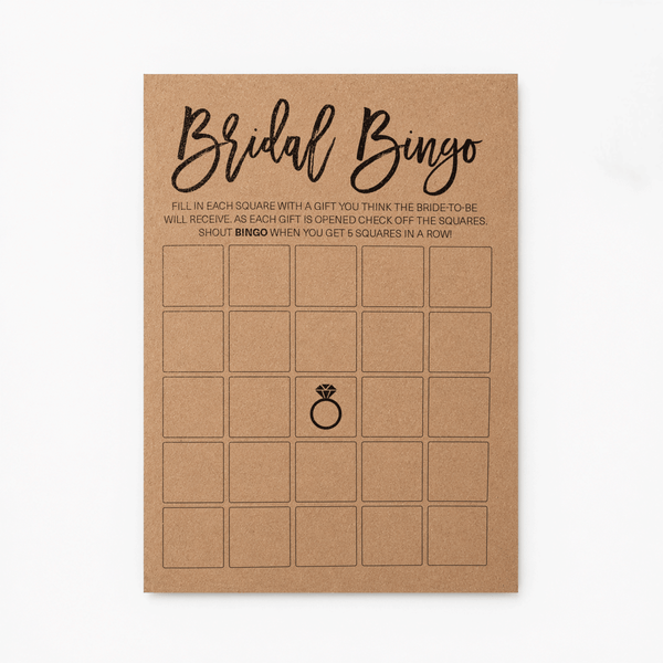 Bridal Bingo Bridal Shower Game