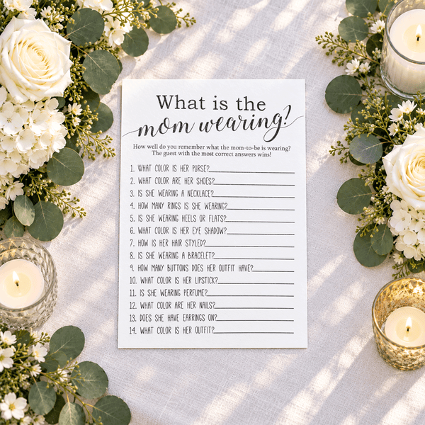 What is the Mom Wearing Baby Shower Game