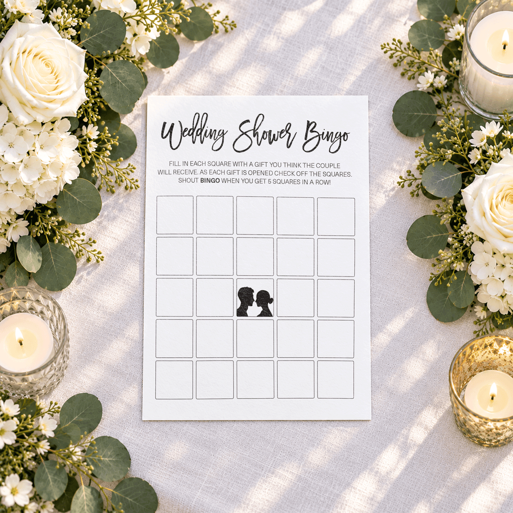 Wedding Shower Bingo - Wedding Shower Game