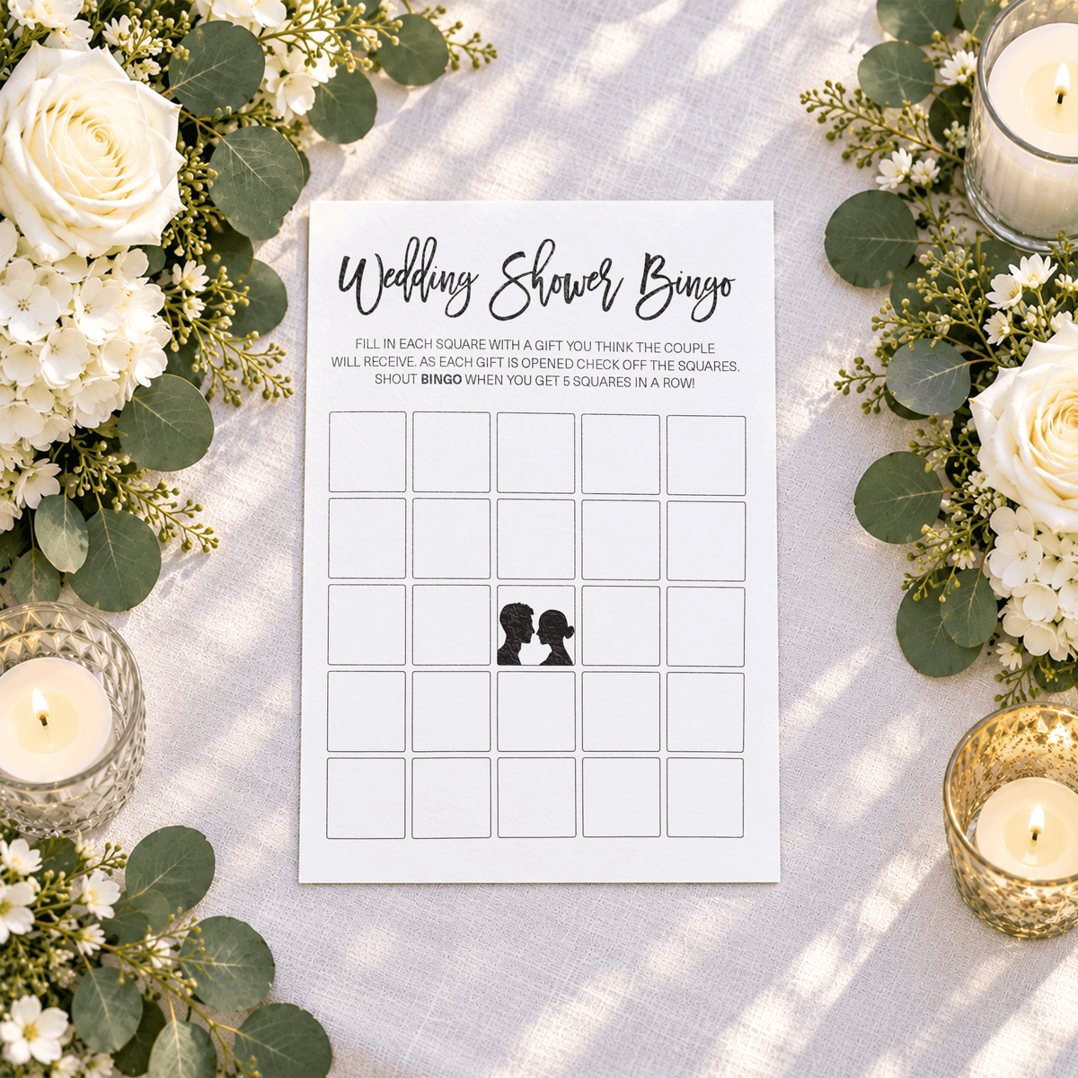 Wedding Shower Bingo - Wedding Shower Game
