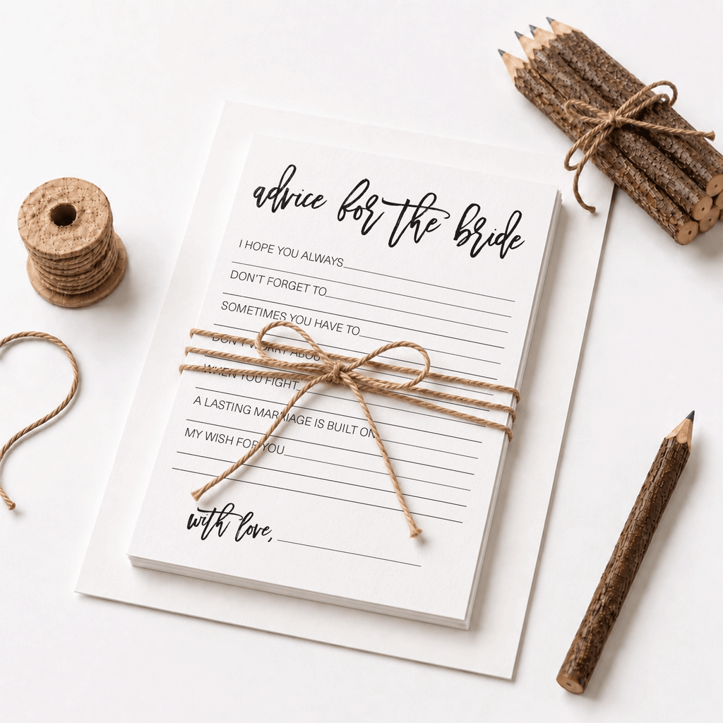 Advice for the Bride Bridal Shower Activity