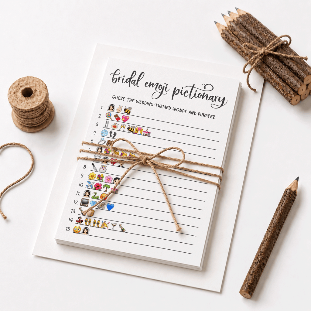 Bridal Emoji Pictionary Bridal Shower Game