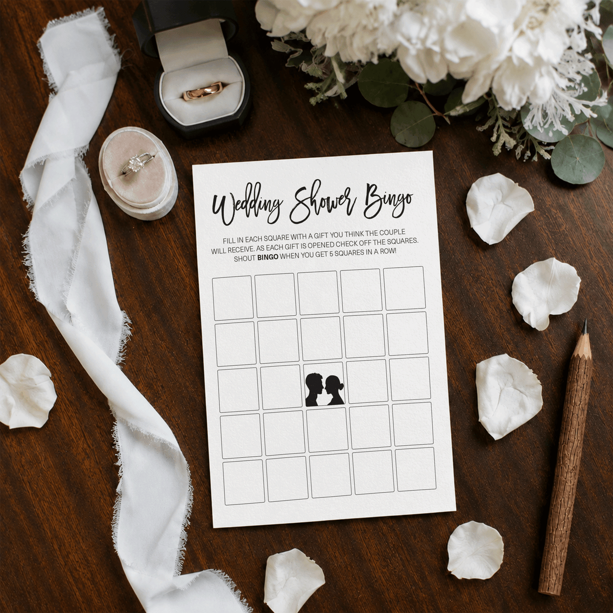 Wedding Shower Bingo - Wedding Shower Game