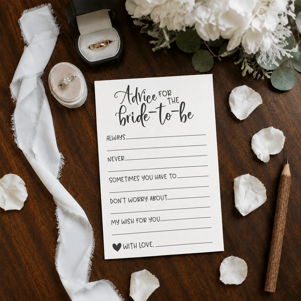 Advice for the Bride Bridal Shower Activity
